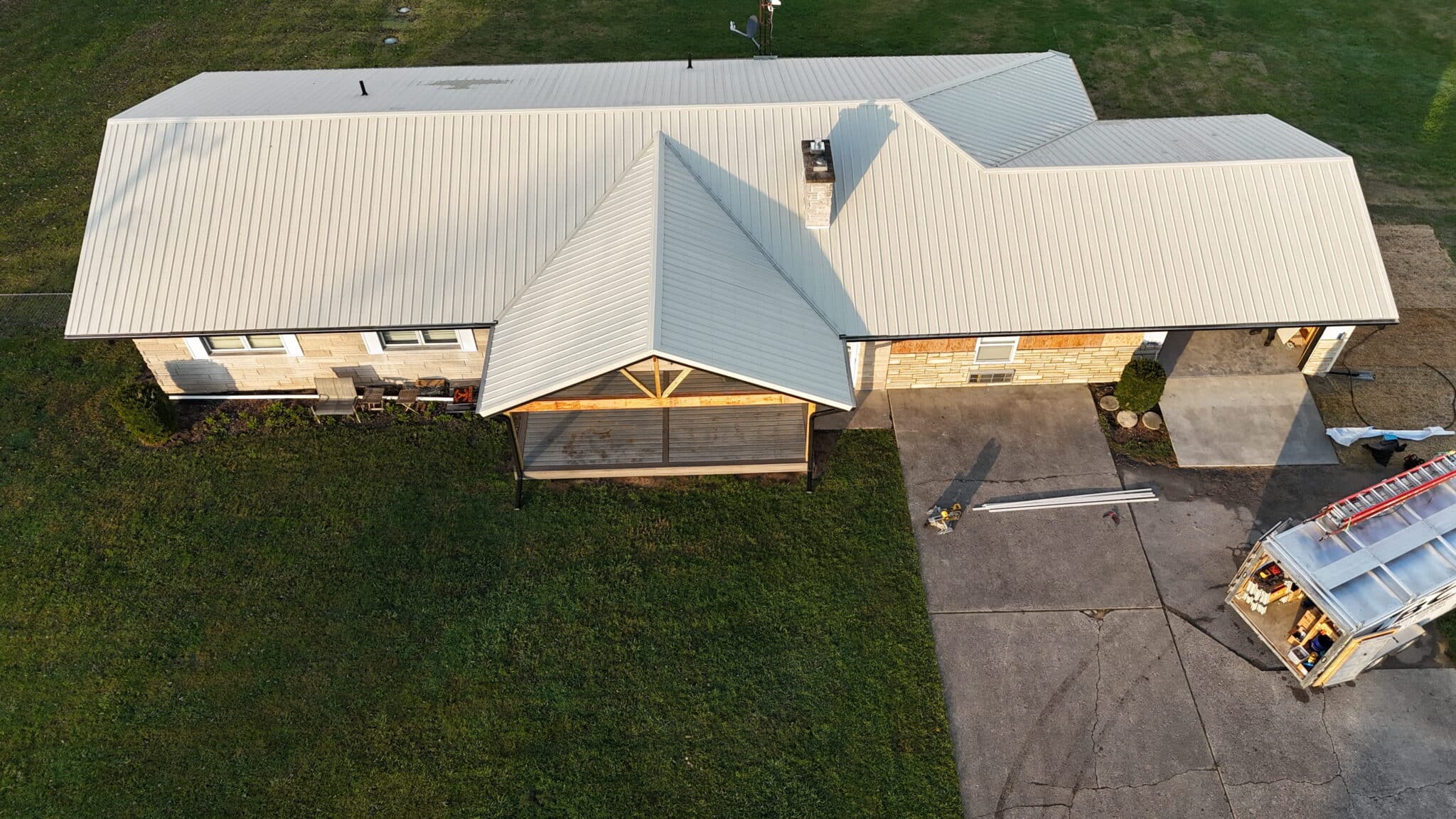 professionally installed metal roof in Hanover, IN